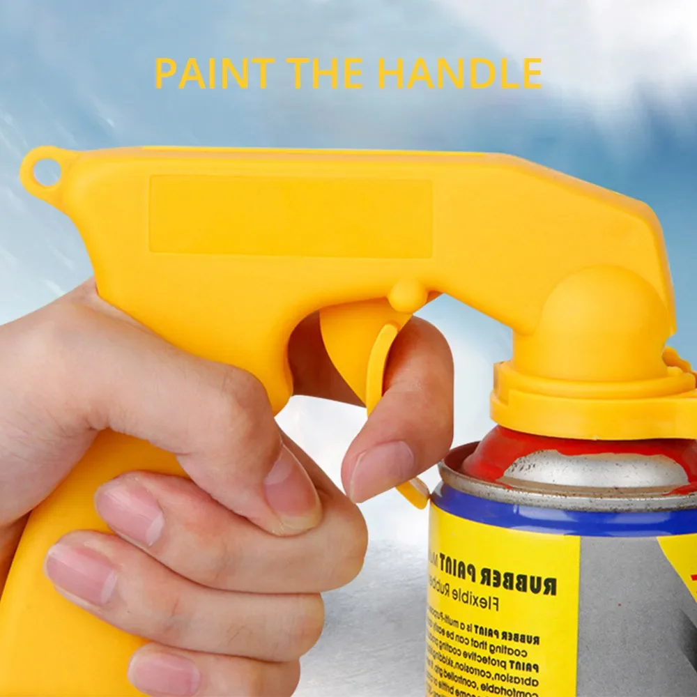 

Spray Adaptor Paint Care Aerosol Gun Handle with Full Grip Trigger Locking Collar Maintenance Repair Tool Polish Car Accessories