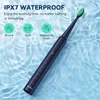 SEJOY Sonic Electric Toothbrush Teeth Whitening Vibration 5 Modes 8 Replacement Brush Heads USB Rechargeable 2