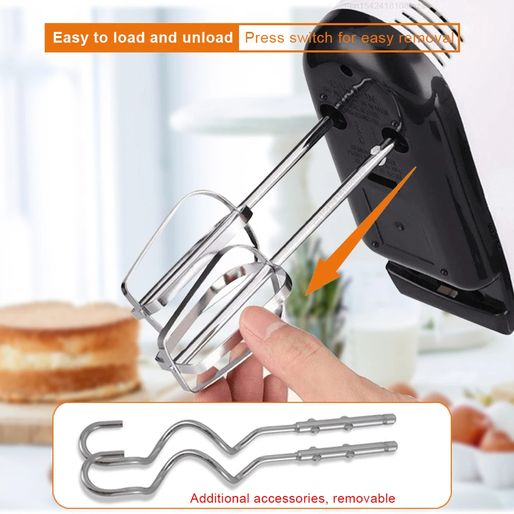 Handheld Electric Egg Beater Portable Automatic Food Mixer 7 Speeds Electric Hand Blender For Baking Cake, Egg White, Cream 6