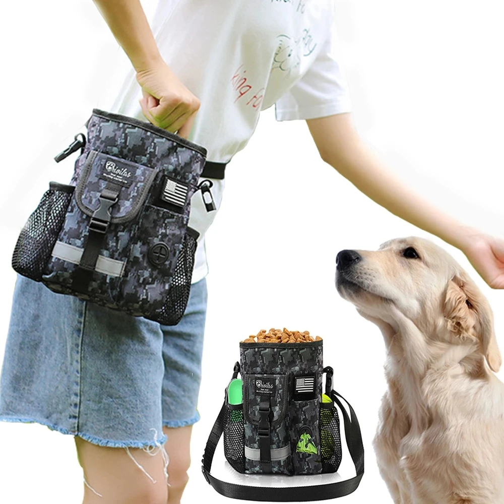 Portable Feeding Outdoor Pet Dog Treat Pouch Portable Dog Training Bags