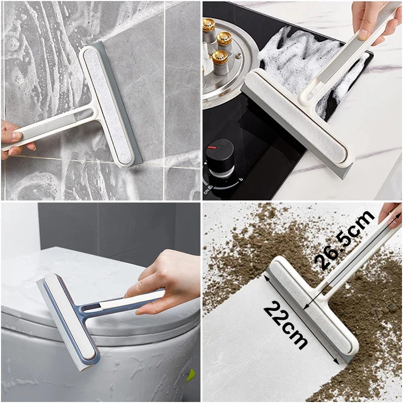 Home Kitchen Cleaning Supplies Dusting Shower Scraper Shower Wiper Window  Cleaner Shower Squeegee For Glass Doors Bathroom Mirrors Rotatable Window