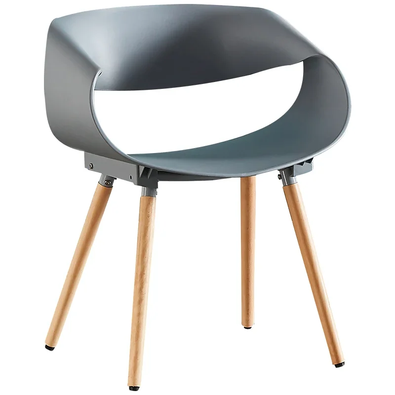 

Modern Simple Home Chair Plastic Nordic Internet Celebrity Backrest for Dining Chair Stool Leisure Desk Table