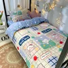 Cute Strawberry Bedding Set Pink Duvet Cover Flat Sheet Pillowcase Soft Bed Linens Single Girls Dormitory Bedroom Home Textile 6