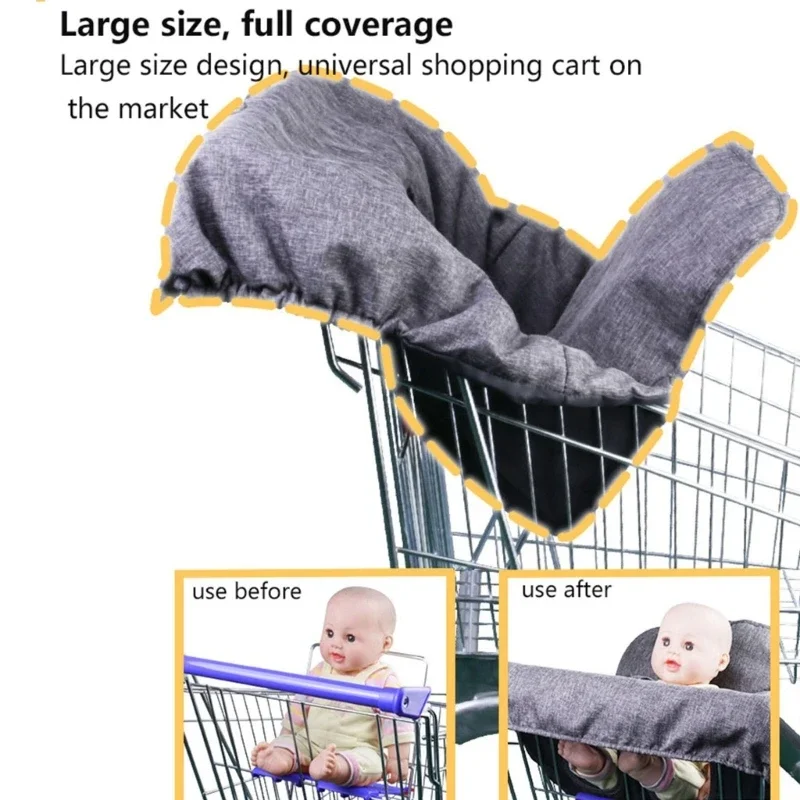 Comfortable Supermarket Shopping Cart Cushions Child Safety Supermarket Cart Pad Infant Shopping seats Pad for Kids