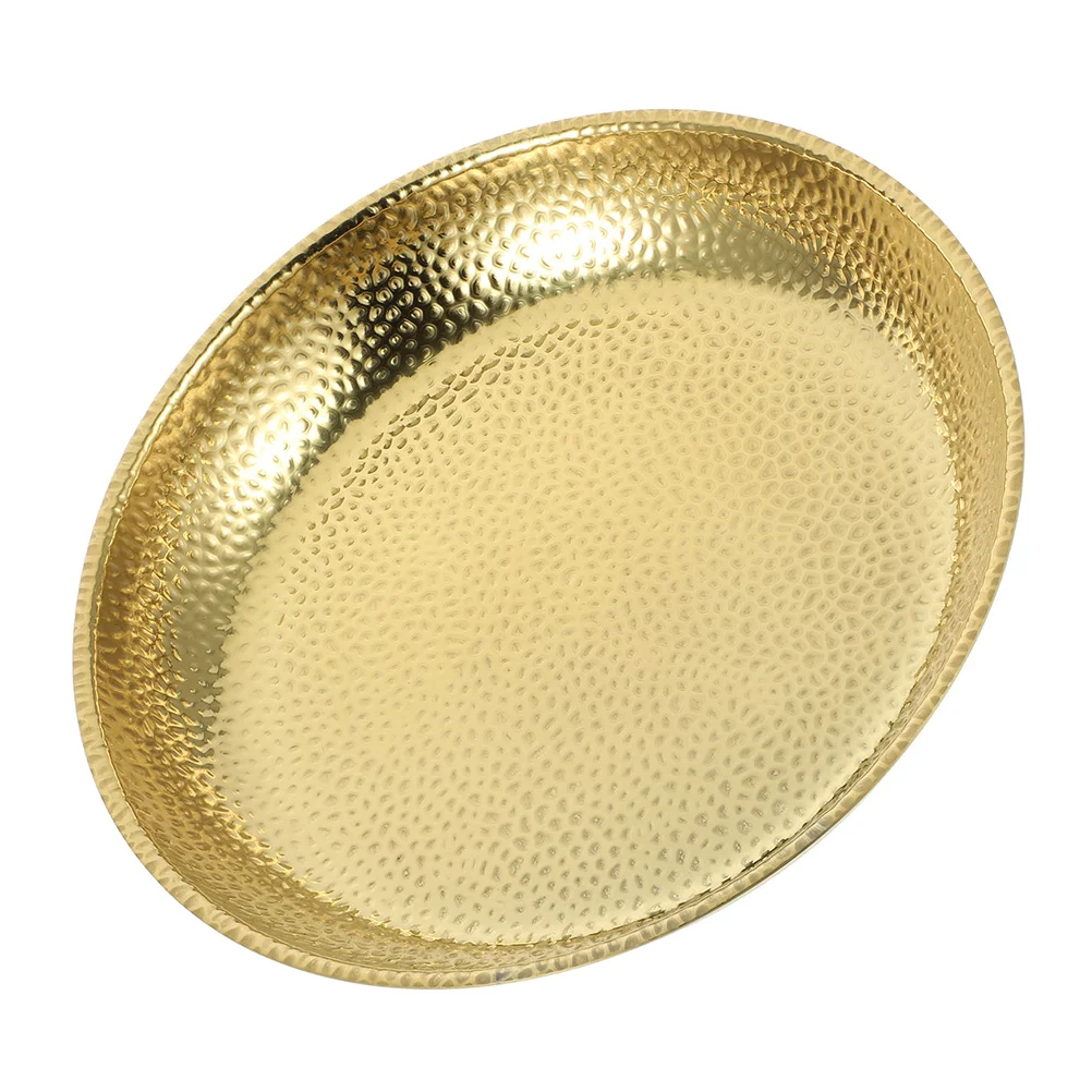 

Stainless Steel Plate Party Food Tray Multi-function Fruit Plate Food Serving Tray