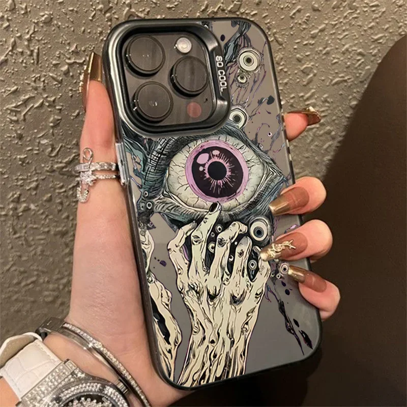 Spooky Scary Red Eye Laser Anti-Fall Phone Case