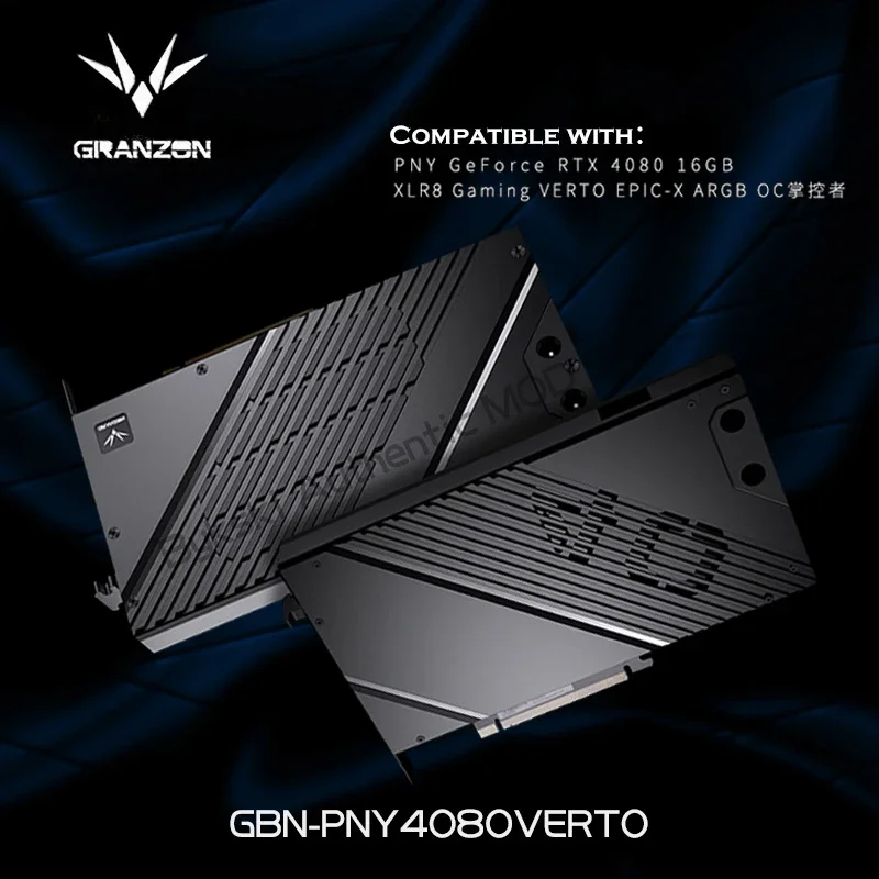 Granzon Gbn-Pny4080Versto Gpu Cooler Per Pny Geforce Rtx 4080 16Gb Xlr8 Gaming Verto Epic-X Argb Oc Scheda Grafica Vga Block