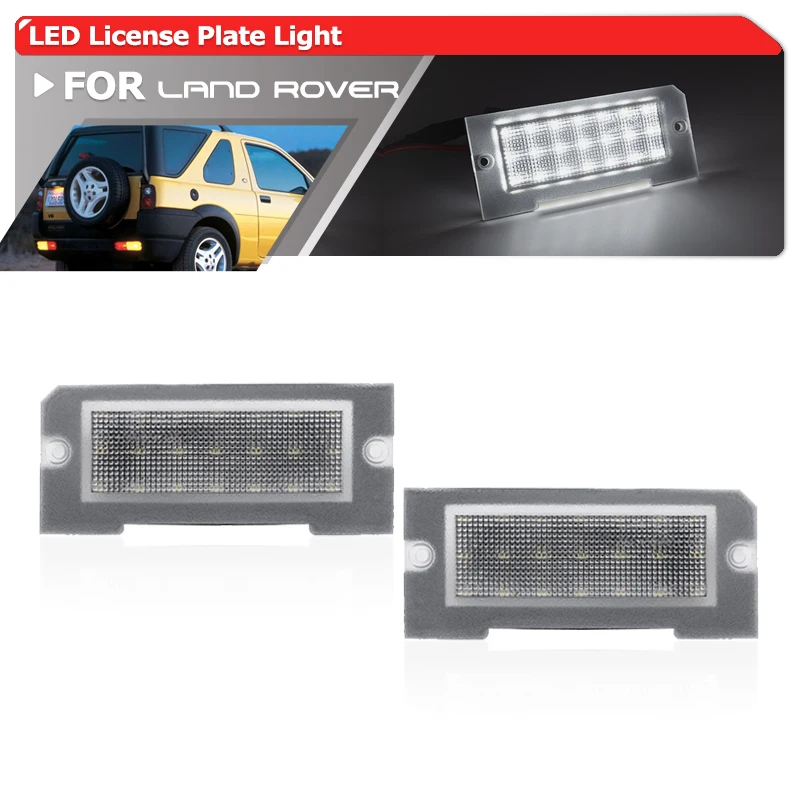 

2x For Land Rover Freelander 1 1998-2006 SMD White Error Free Led License Plate Lights Auto Parking Tag Lamps