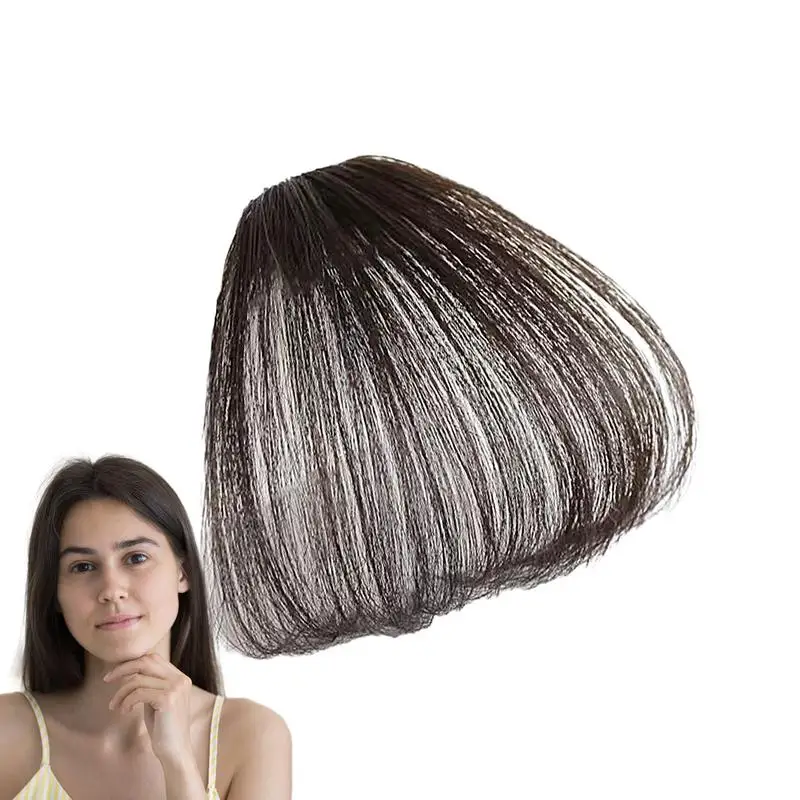 Bangs Clip In Hair Extensions Fake Air Hairpieces Easy Clip Natural Soft In Bangs Fake Air Hairpieces for Women Daily Party synthetic bangs