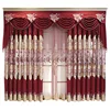 1PC European Style Chenille Living Room with Hollowed Out Embroidery and Shading Window Screen Curtains for Living Room 2