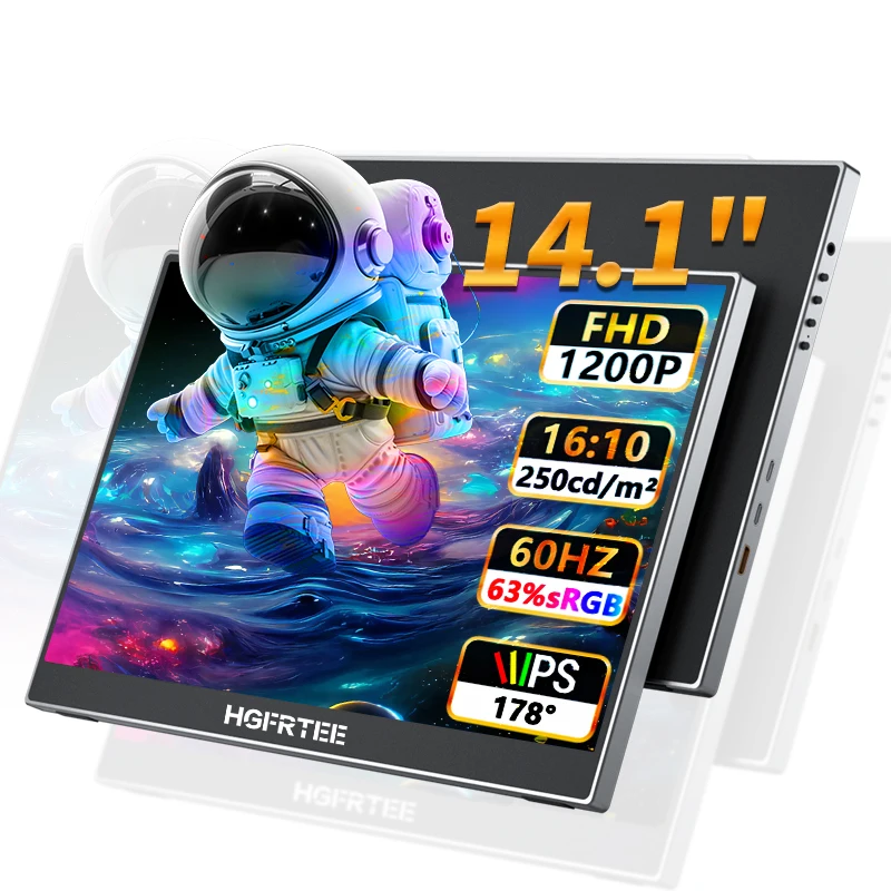 HGFRTEE 14インチ 4K モバイルモニター Amazon.com: HGFRTEE Portable Monitor Touchscreen 14