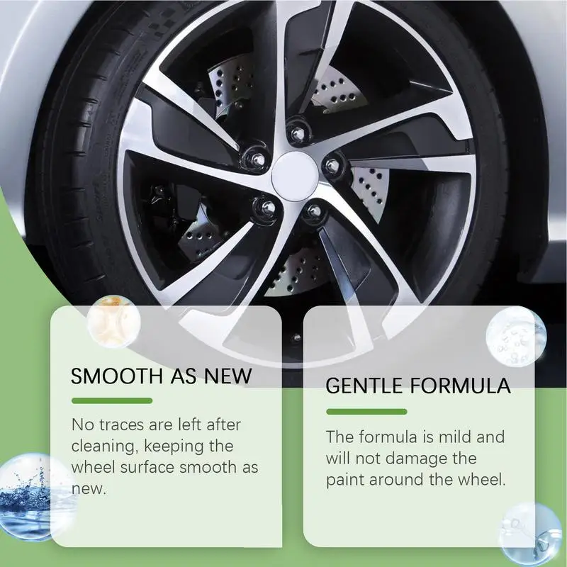 Car Tire Cleaner Car Tire Rim Cleaning Wheeltire Cleaner 120ml Detailing Cleaning Tools Professional Formula For Most