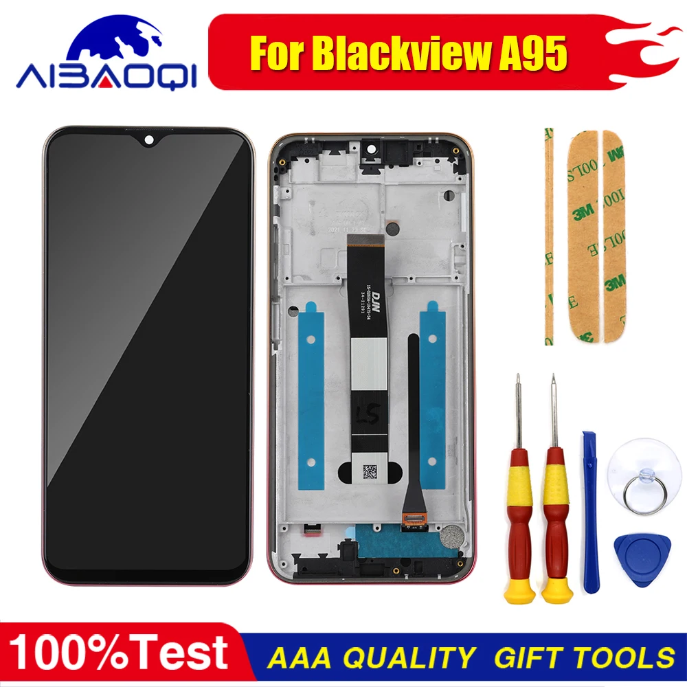E-yiiviil LCD Digital Display Compatible with Blackview A95 6.53 LCD Display Touch Screen Assembly with Tools