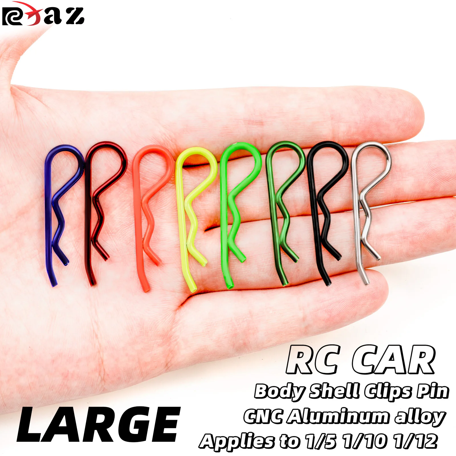 RC Car Body Clip Pins & Brackets (Orange) - For 1/8, 1/10, 1/12 Scale Remote Control Cars - View #9