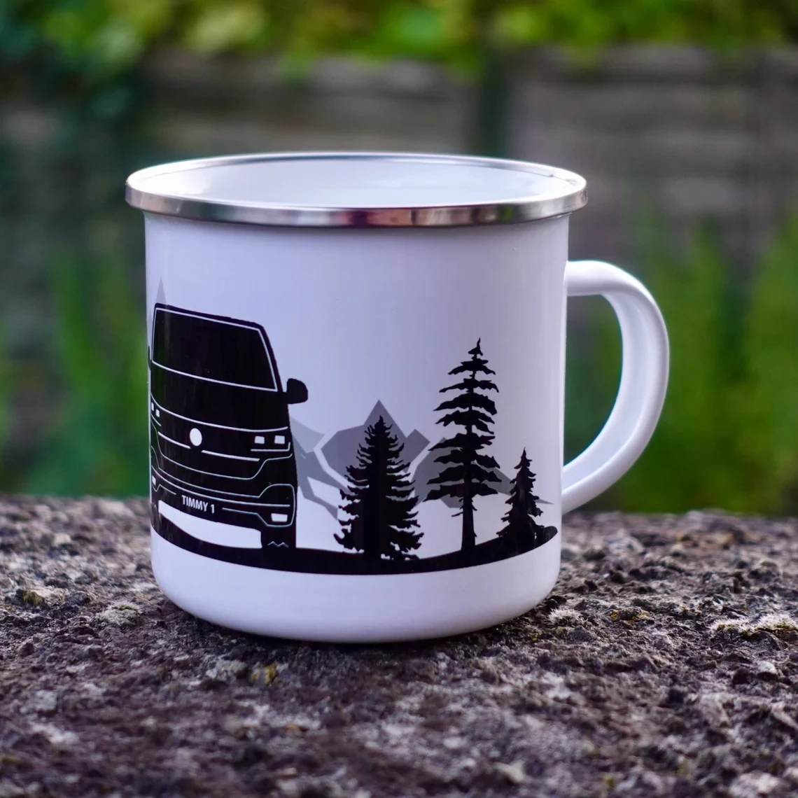 Tazza Da Camper Smaltata Campervan Personalizzata 11Oz Family Camper Milk Cup Father Beer Mug