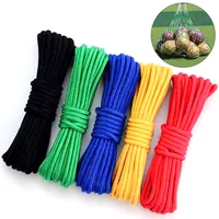 10 Meters 2~8mm Colorful Nylon Braided Rope Paracord Survival Parachute Cord Lanyard Camping Climbing Rope Hiking Clothesline 2