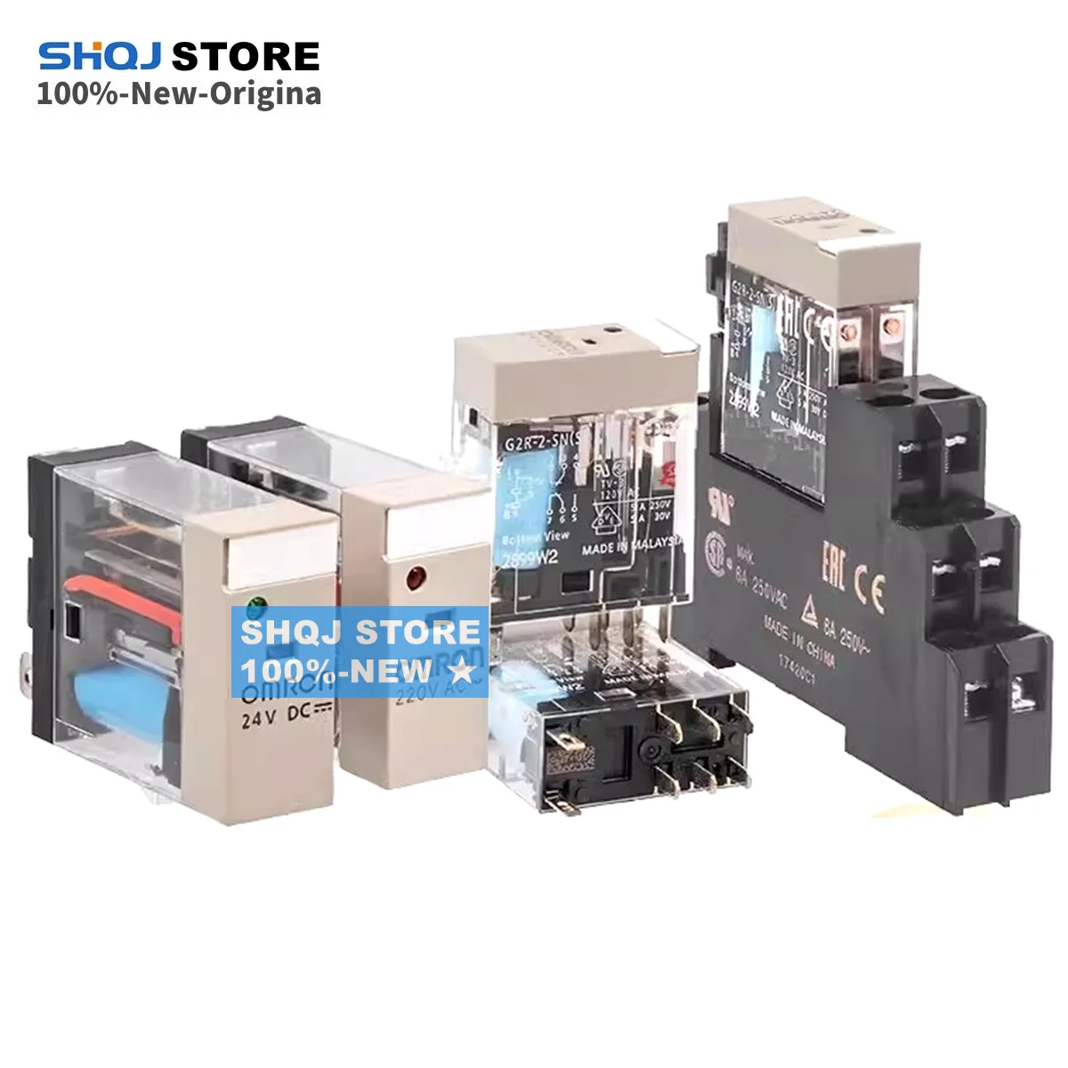 

SHQJ STORE 100%-NEW 5PCS G2R-1-SN(S) 24VDC G2R-2-SN(S) SND SNI 12VDC 220VAC 110VAC P2RFZ-08-E P2RFZ-05-E Relay Original