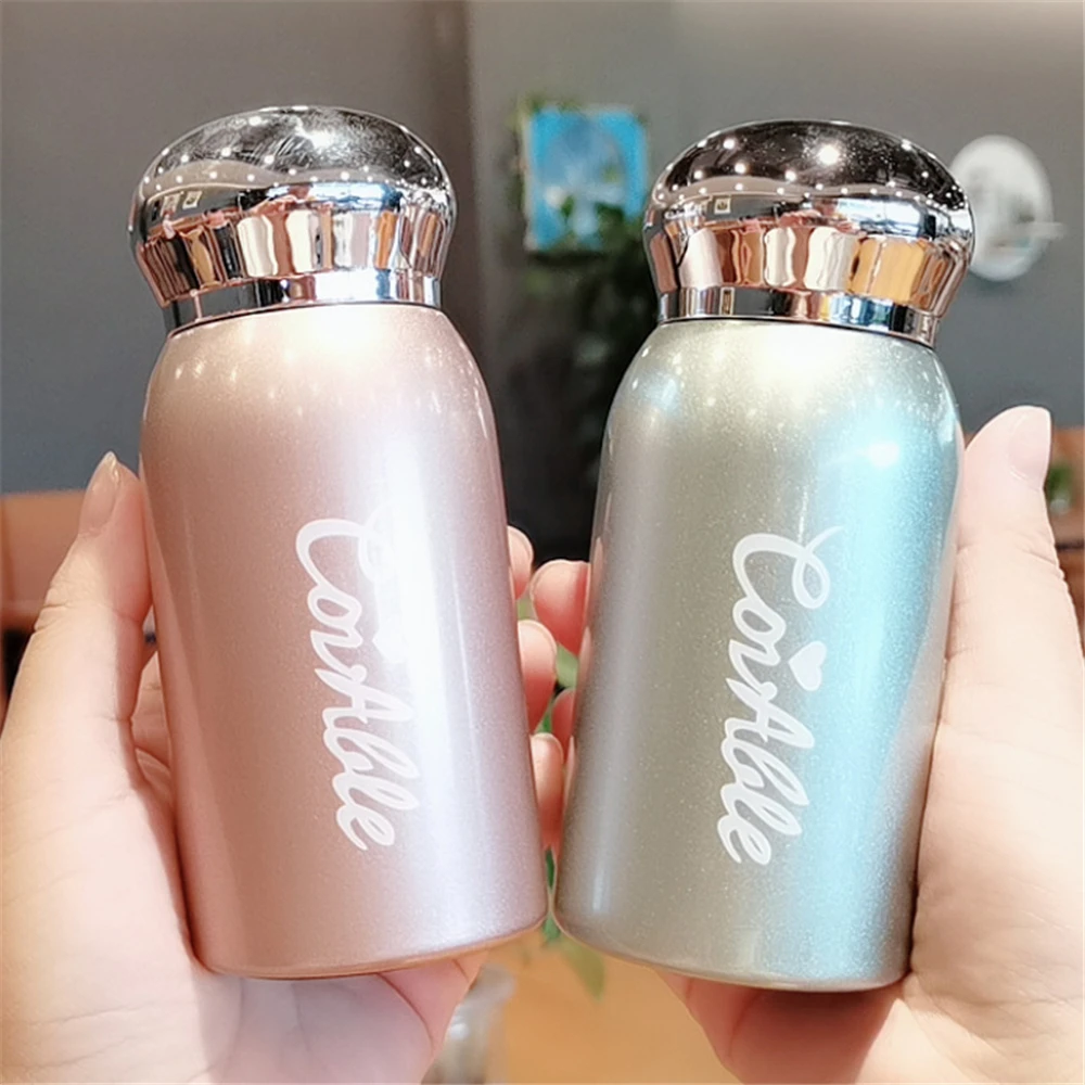 7oz/200mL Small Mini Vacuum Insulated Water Bottle Portable Leakproof  Travel Mug Stainless Steel Cold and Hot Thermal Flask for Kids Children  Women