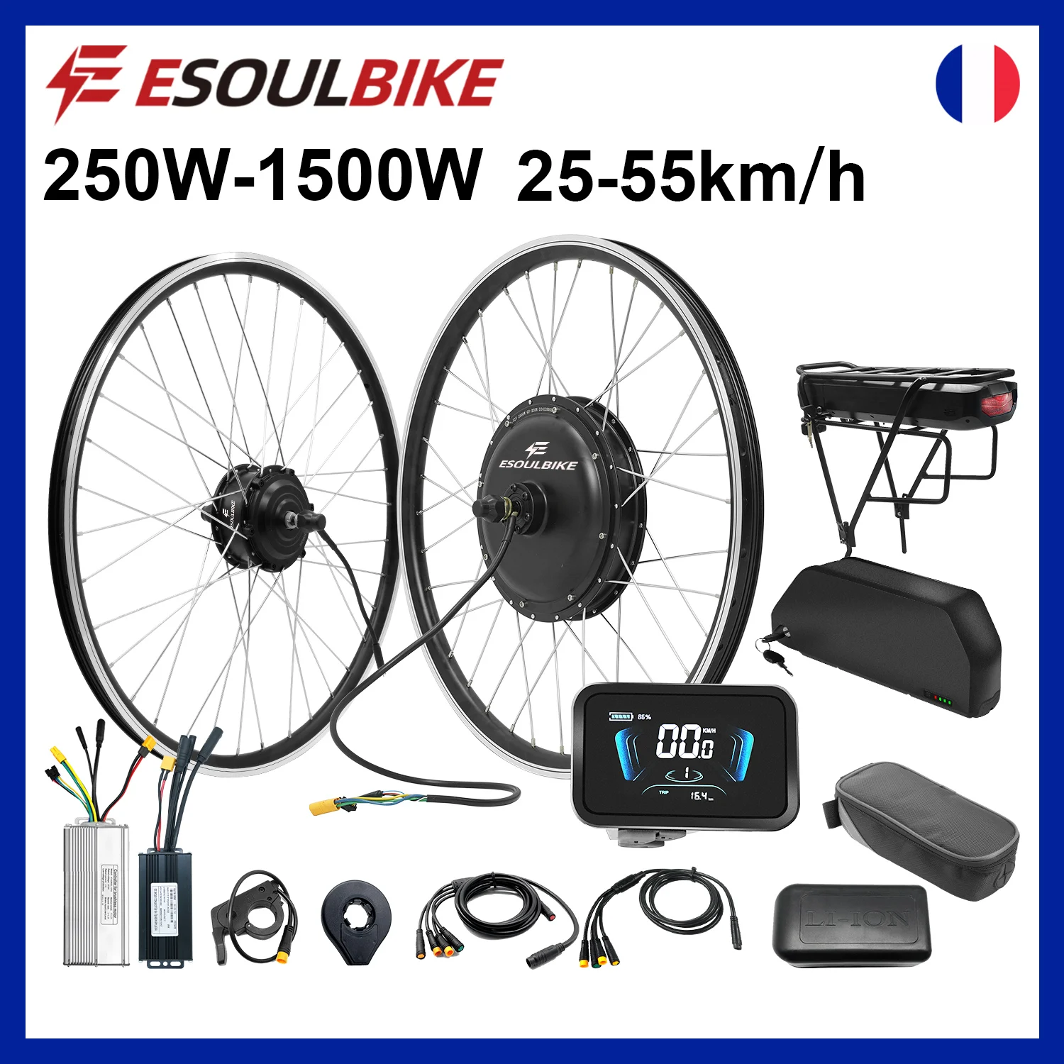 KitdeConversióndeMotorEléctricoESOULBIKE48V1500W1000W500W36V250WMotordeCuboDelantero/TraseroparaBicicletaEléctricaconBatería-AliExpress18