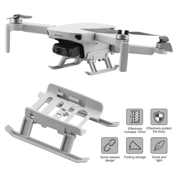 Accessori per droni carrello di atterraggio pieghevole altezza allungata staffa antigraffio adatto per DJI MINI SE / MINI 2 / Mavic Mini