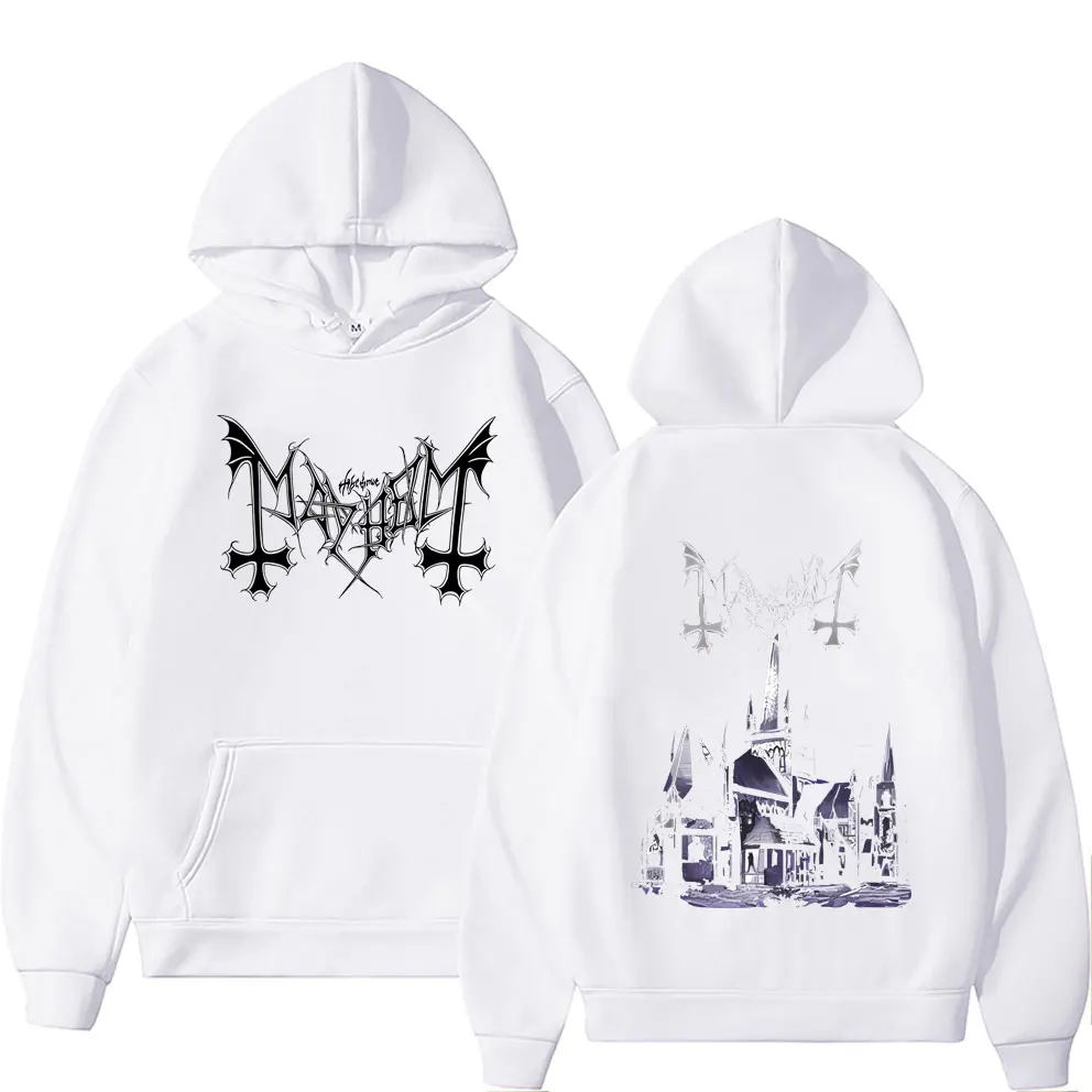 Mayhem De Mysteriis Dom Sathanas Graphic Pullover Men Women Fashion Death Black Metal Rock Band Hoodie Male Classic Sweatshirt