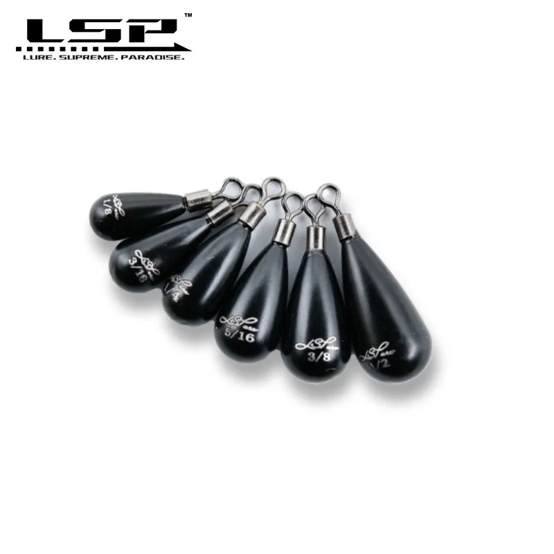 Lsp Rig Tungsteno Sinker Accessorio Colonnare Lure Fishing Platine Accessori Per La Pesca A Goccia Peso Di Pesca Nero Tungsteno Drop Shot