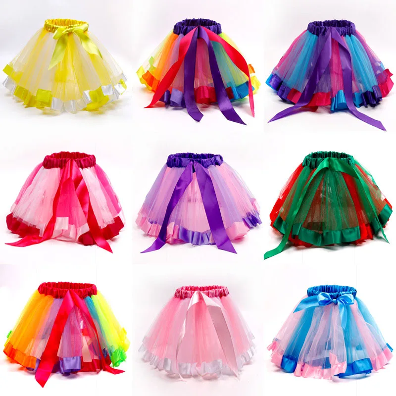 

Tutu Skirt Kids Girls Dress Stars Dancewear Pettiskirt Princess Skirts Ballet Fashion Clothing for Wedding Stage Show Christmas