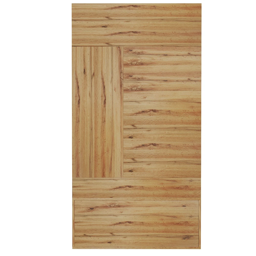Kleiderschrank-Set, kompakter Kleiderschrank, Flurgarderobe mit Spiegel und Kissen, Kleiderschrankpaneele für Flur und Boden, 100 x 190 x 38 cm – Detail 19