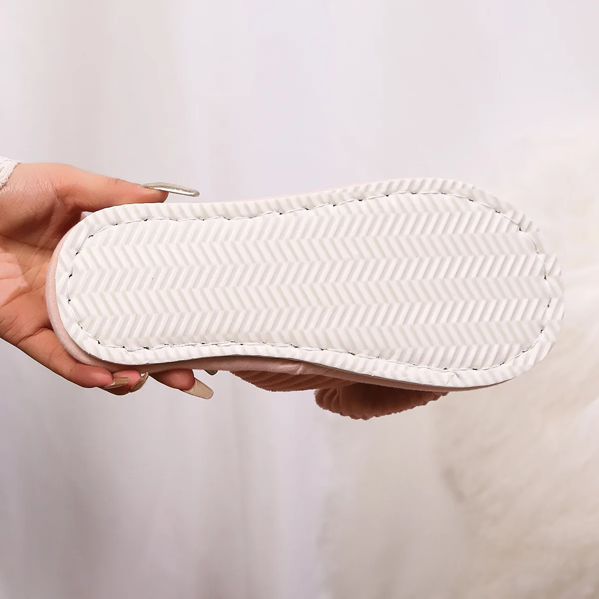 Fashion Women Bow Slippers Fall/Winter Indoor Bedroom Floor Lightweight and Comfortable Soft Warm Slippers for Home Zapatos