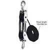 Block And Tackle Pulley Hoist Block And Tackle 2200 Lbs Breaking Strength 50ft Ratchet Puller Hoists For Hunting Garage 6