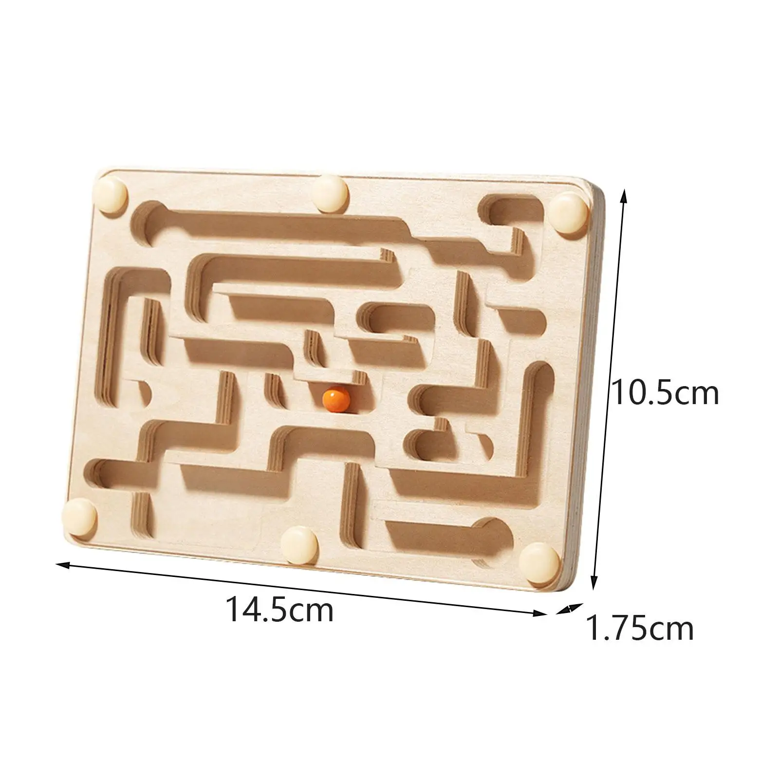 Wooden Labyrinth Board Game Traditional Game Montessori Wooden Toy Marble Maze for Kids Boys Girls Adults Children Teens