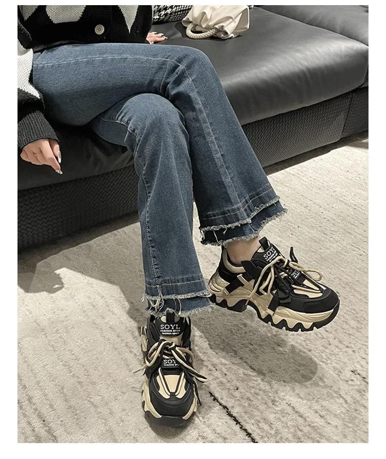 أحذية رياضية غير رسمية على الموضة للنساء لربيع وخر...