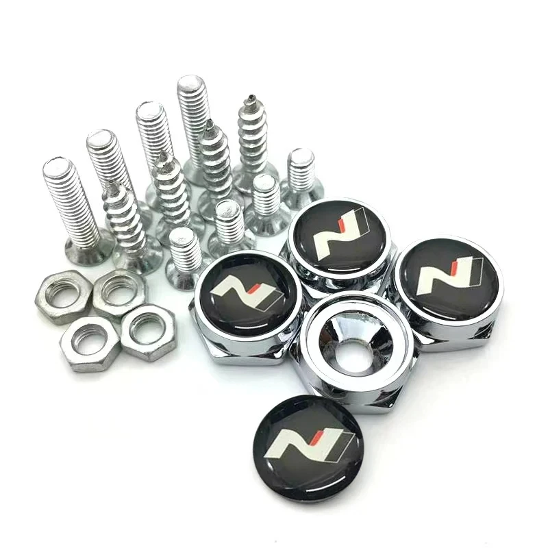 4 Pz/Set Accessori Per Auto Modificati Viti Antifurto Per Targa Per Hyundai N Line I30 I20 Elantra Sonata Accent Tucson Azera