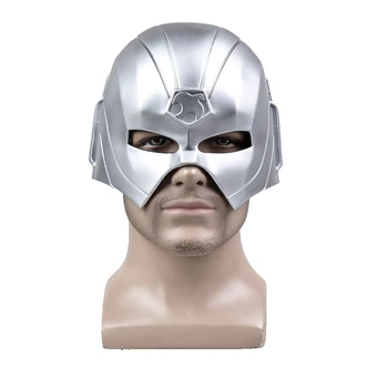 Costume cosplay Suicides Squad Paacemaker Casco Maschera PVC Christopher Supereroe Halloween Party Masquerade Carnevale Prop per uomo