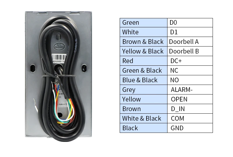 Tuya APP WIFI Face Wiegand 26-34 Recognition Fingerprint 125KHZ 13.56MHZ RFID D