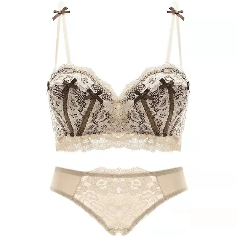 Women's Bra Underwear Suit Sexy Lace Bra Fashion Push Up Comfort Brassiere Sexy Lace Panties Female Sexy Lingerie Set
