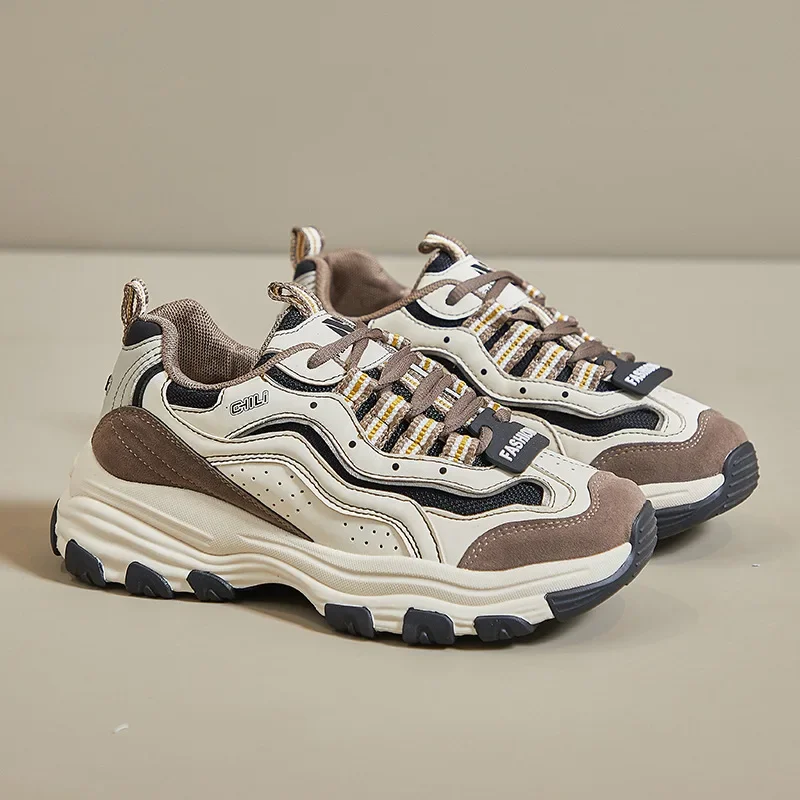 Women Chunky Sneakers New Thick Bottom Platform Ladies Sports