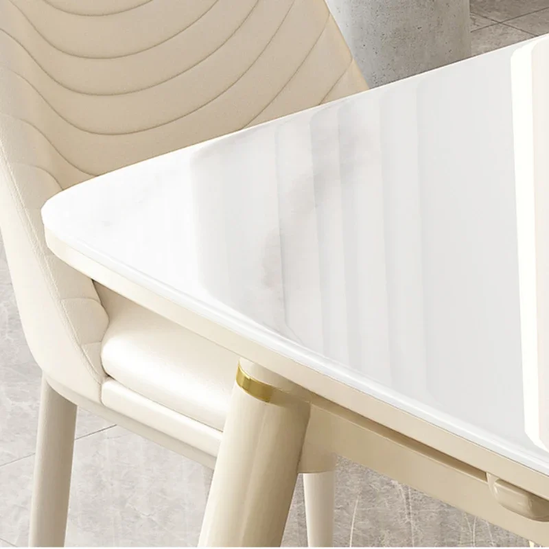 Nordic Extendable Dining Tables Round Luxury Living Room Modern Dining Tables Kitchen Design Tavolo Pranzo Home Furniture SR50DT