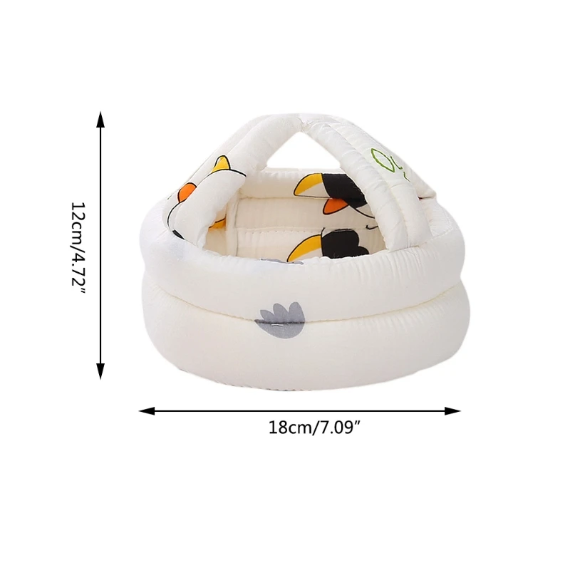 Joli casque sécurité pour bébé, Protection tête, couvre-chef réglable, coussin Anti-chute, pour enfants, apprendre à