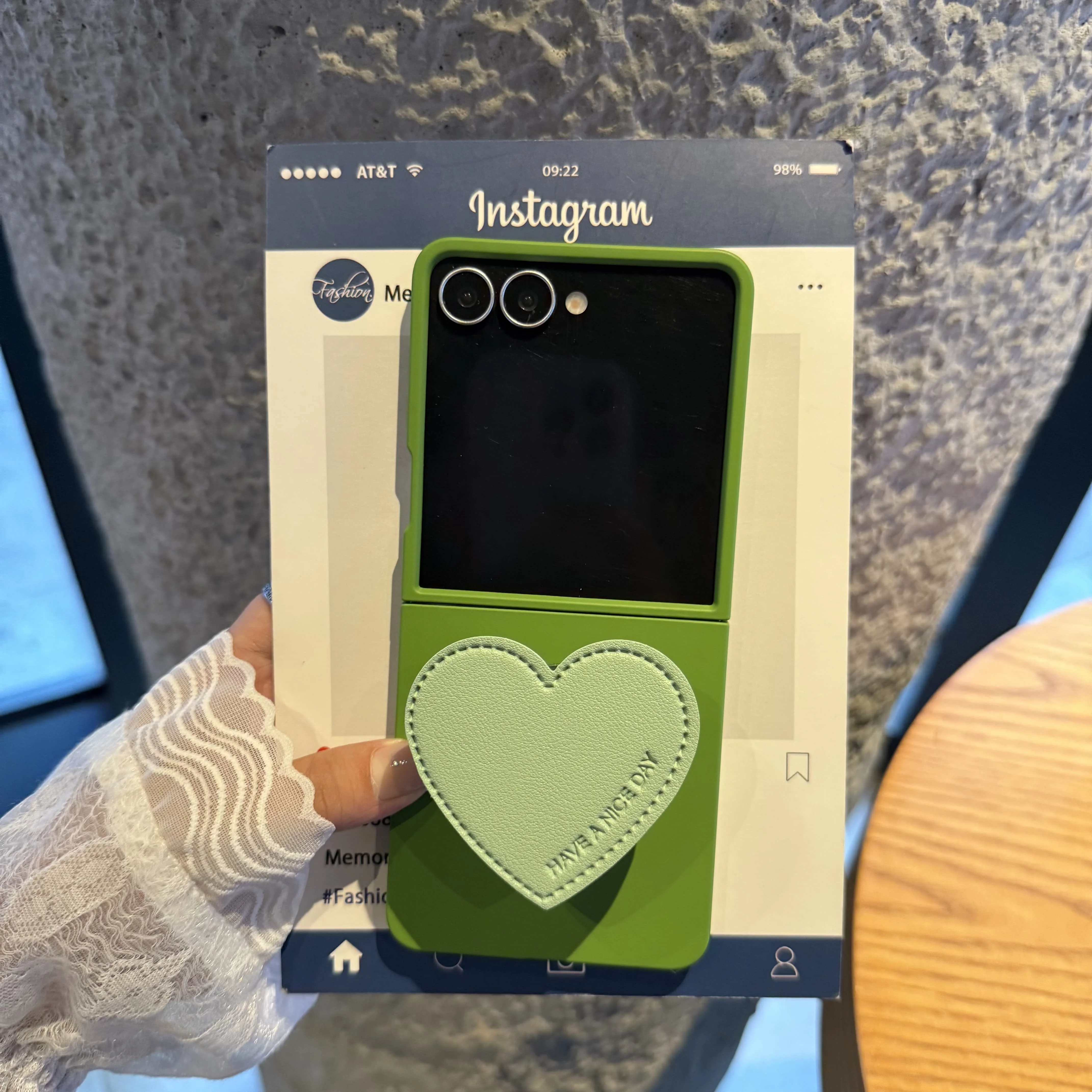 Love Heart Stand Holder Shockproof Cover with Rope Strap