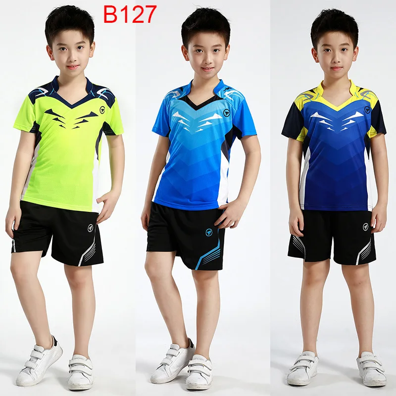 Children Sports t shirt Badminton shirt for kids Boys dry fit Table Tennis shirts boys Girls Running shirts name s short sleeve t shirt,sports clothes