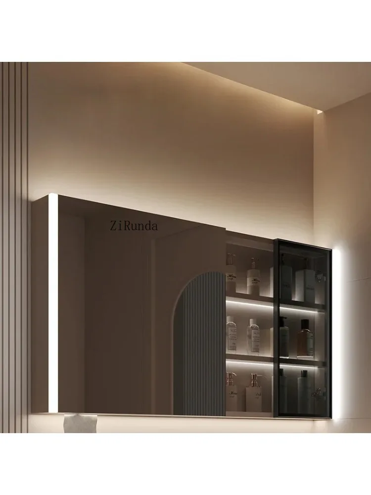 Sensor Bathroom Mirror Cabinet Fashion Defogging Storage Makeup Mirror Cabinet Simple Furniture Arredo Bagno
