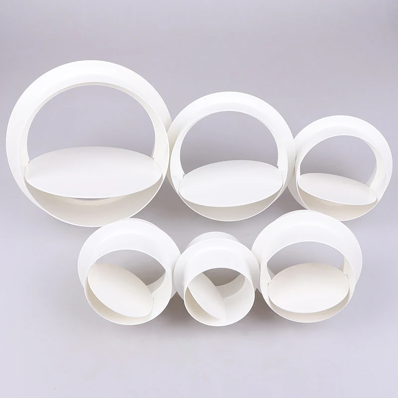 Ventilation Pipe Valve Air Vent Damper PVC Pipe Exhaust Check Valve Draft Blocker Duct Connector Damper Ventilation Check Valve For Bathroom Ventilation Fan