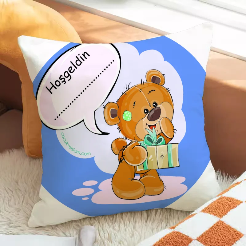 

Teddy Bear Pillow Case Pillowcase Decorative Cushions for Sofa Cushion Cover Luxury Pillowcases 50x50 Throw Pillows Pilow Cases