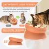 Multifunctiona Slow Feeder Cat Bowl Cats Puzzles Feeder Rotating Improve IQ Game juguetes para for Aid Pets Digestion And Mental 4
