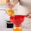 NEW Plastic Canned Funnel Wide Mouth Funnel Jars Folding Funnel with Long Neck Liquid Filling Funnels Household Kitchen Gadget 3
