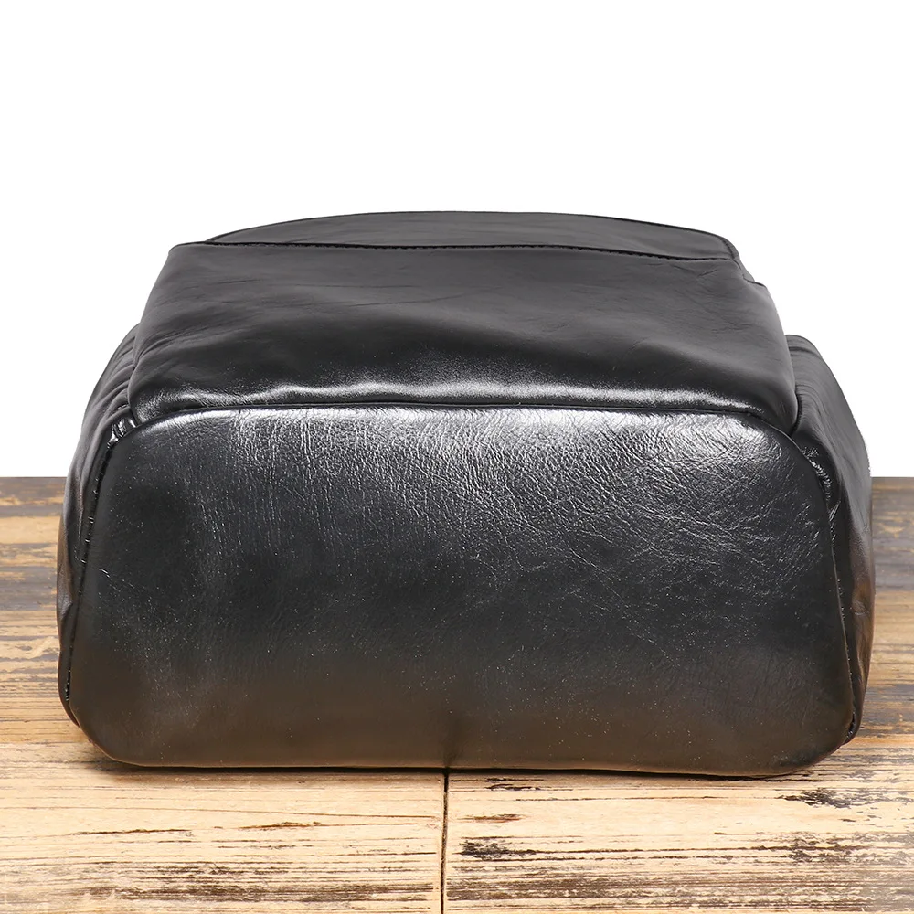 Stylish Head Layer Cowhide Backpack Casual Travel Work