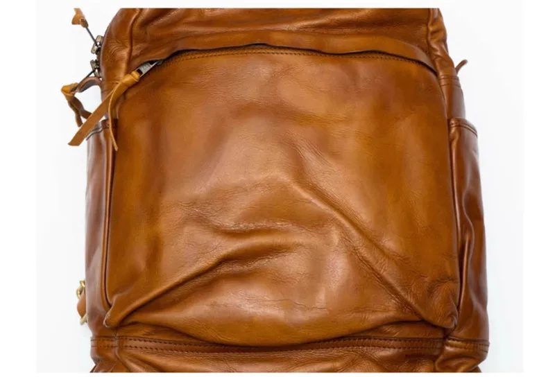 PNDME Mode Vintage Wochenend-Reiserucksack aus echtem Leder für Herren und Damen, Designer-Rucksack aus Rindsleder mit großem Fassungsvermögen für Laptops – Detail 10