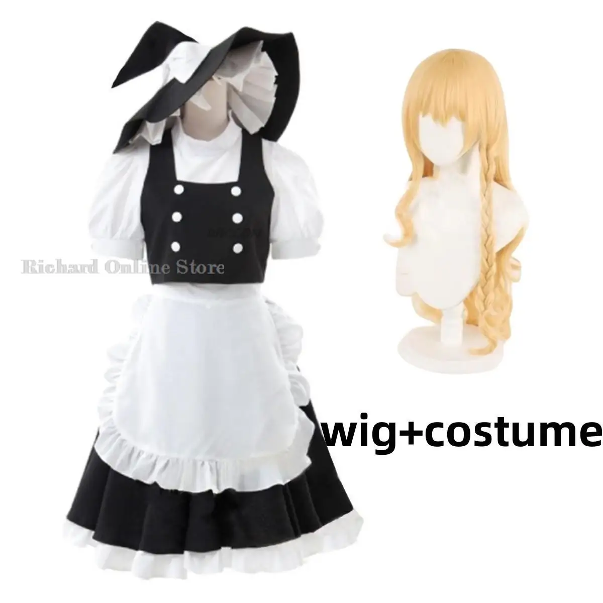 特製　東方プロジェクトproject 霧雨魔理沙　コスプレ衣装S〜M 新品　高級 特製 東方project 東方プロジェクト 霧雨魔理沙 コスプレ 衣装
