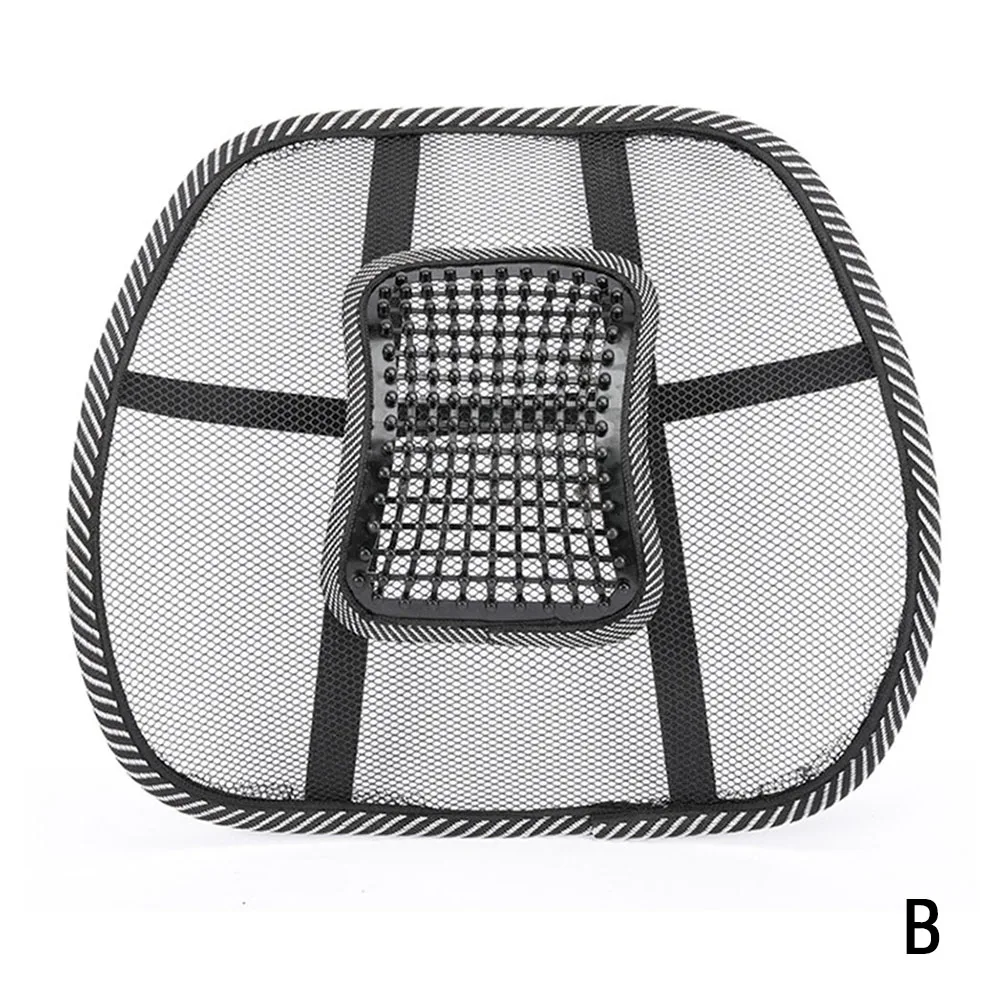 Casewin Car Seat Chair Massage Back Lumbar Support Mesh Ventilated